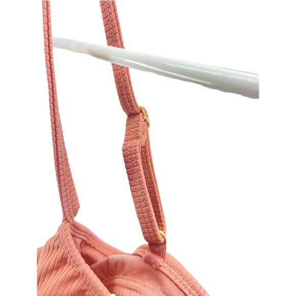 NWT Xhilaration Mauve Pink Ribbed Bikini Swim Top Women's Size Medium - Picture 12 of 12